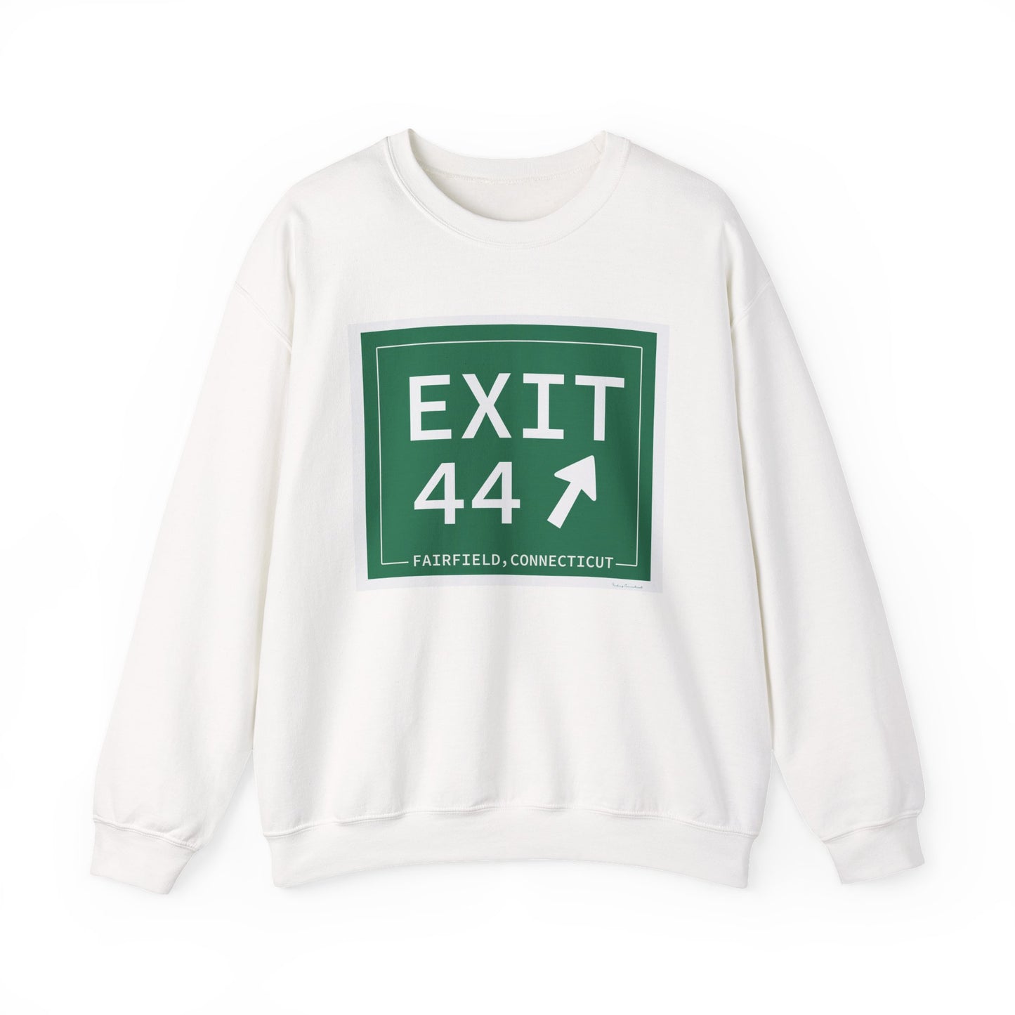 Vintage Exit 44 Merritt Parkway Sign Unisex Heavy Blend™ Crewneck Sweatshirt
