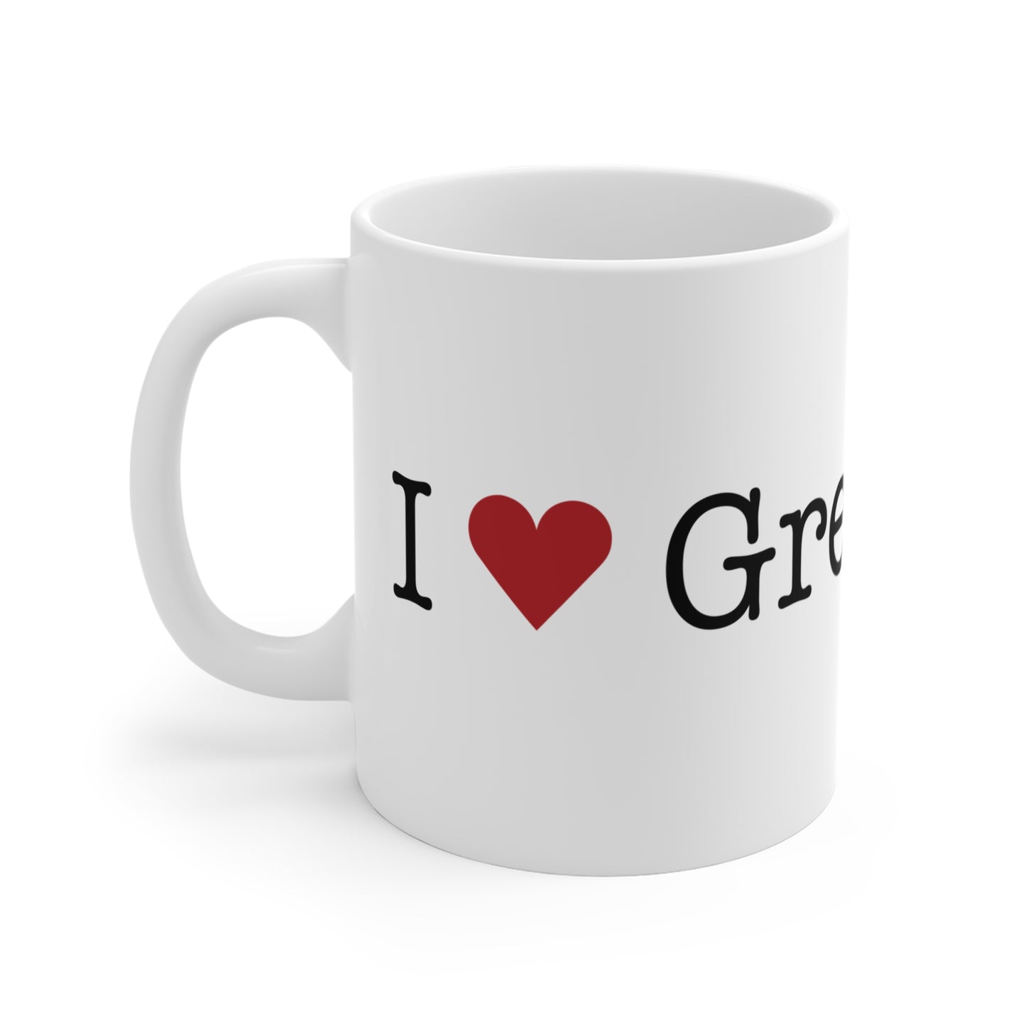 I Heart Greenwich. Mug 11oz
