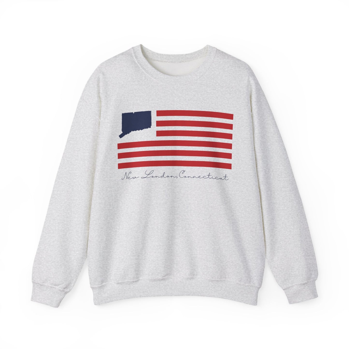 New London Connecticut Flag Unisex Heavy Blend™ Crewneck Sweatshirt