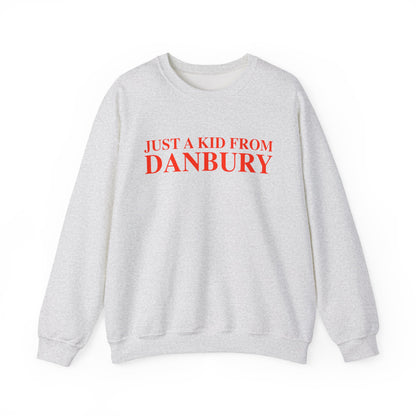 Just a kid from Danbury Unisex Heavy Blend™ Crewneck Sweatshirt