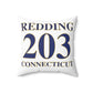 Redding 203 Connecticut  Spun Polyester Square Pillow