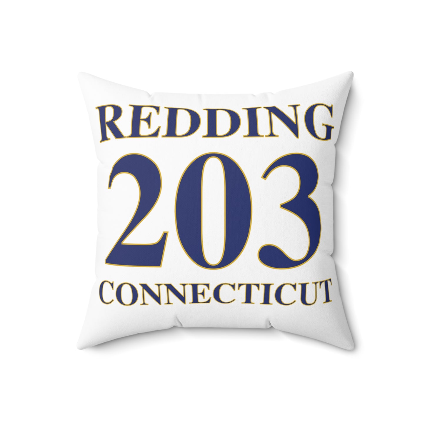 Redding 203 Connecticut  Spun Polyester Square Pillow