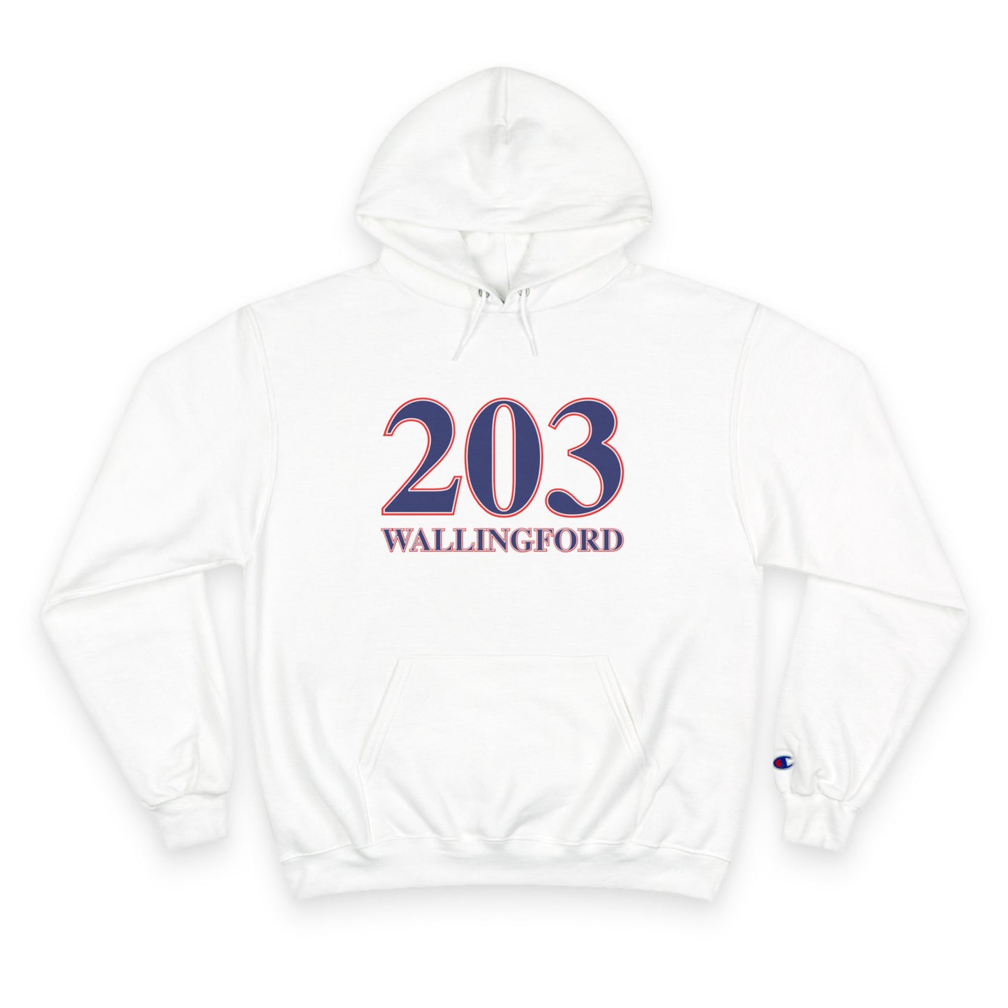 203 Wallingford Red White & Blue Champion Hoodie