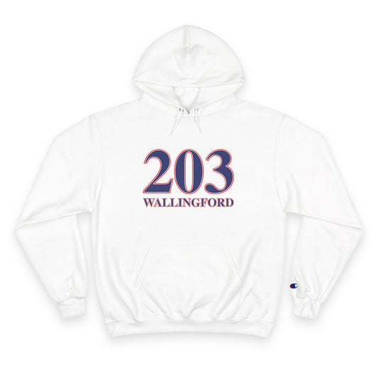 203 Wallingford Red White & Blue Champion Hoodie