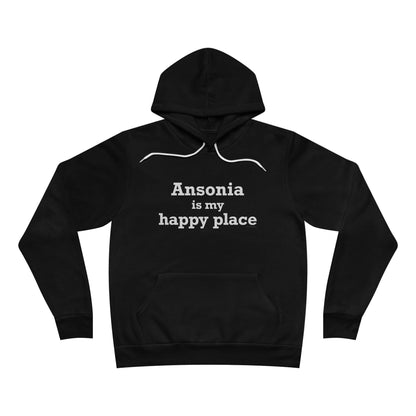 Ansonia is My Happy Place Unisex Sponge Fleece Pullover Hoodie
