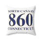 North Canaan 860 Connecticut Polyester Square Pillow