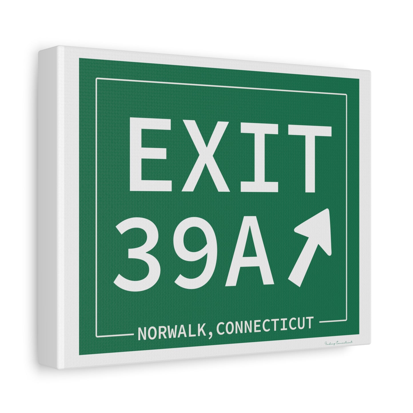 Vintage Exit 39A Merritt Parkway Sign Matte Canvas, Stretched, 1.25"