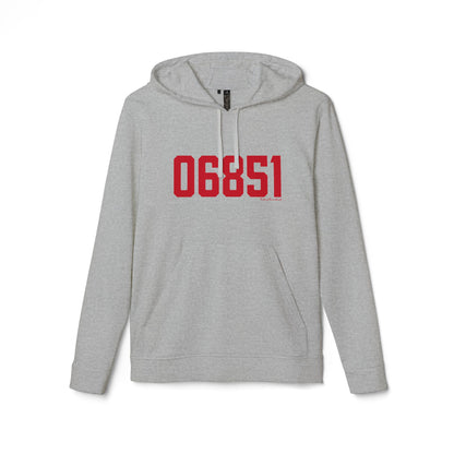 06851 Norwalk Connecticut Zip Code adidas Unisex Fleece Hoodie Sweatshirt