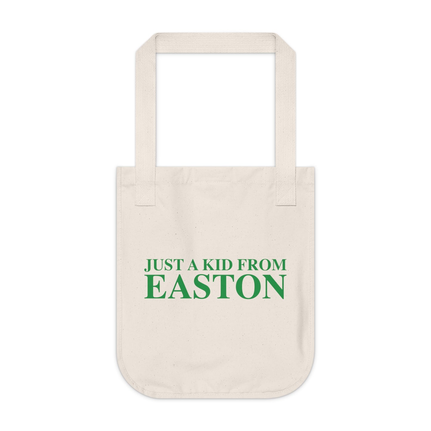 Just a kid from Easton Organic Canvas Tote Bag