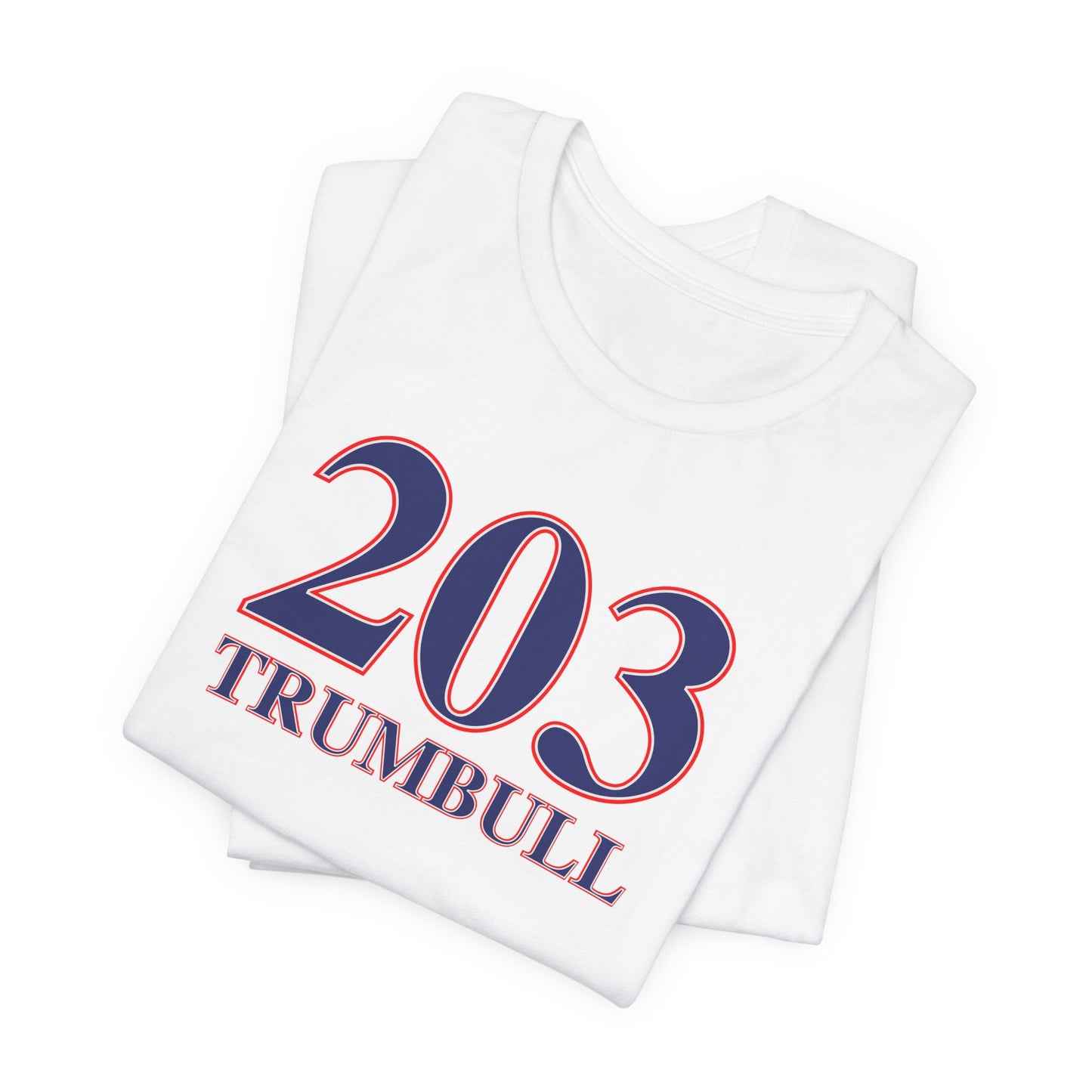 203 Trumbull Red White & Blue Unisex Jersey Short Sleeve T-Shirt