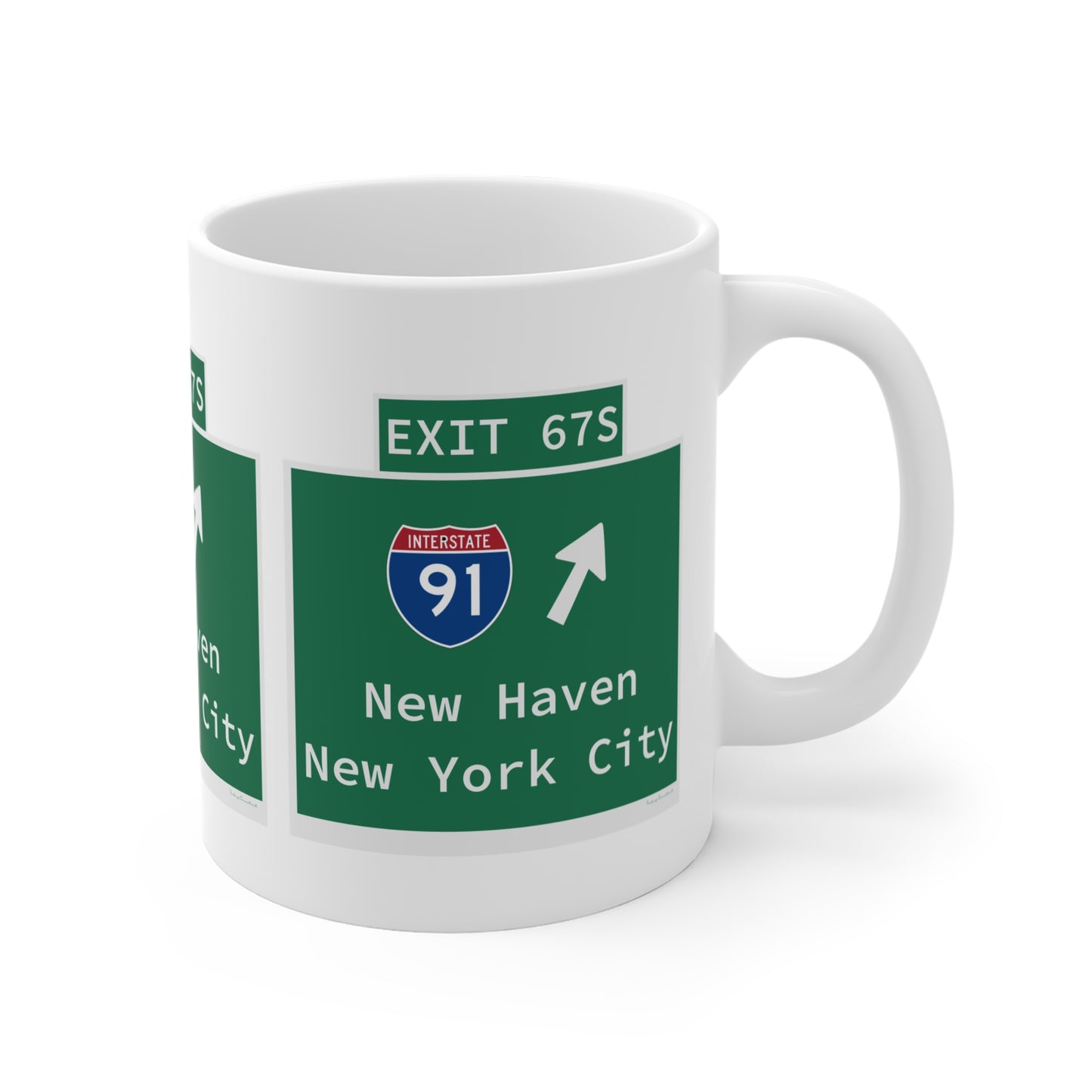 Vintage WCP Exit 67S Sign Mug 11oz