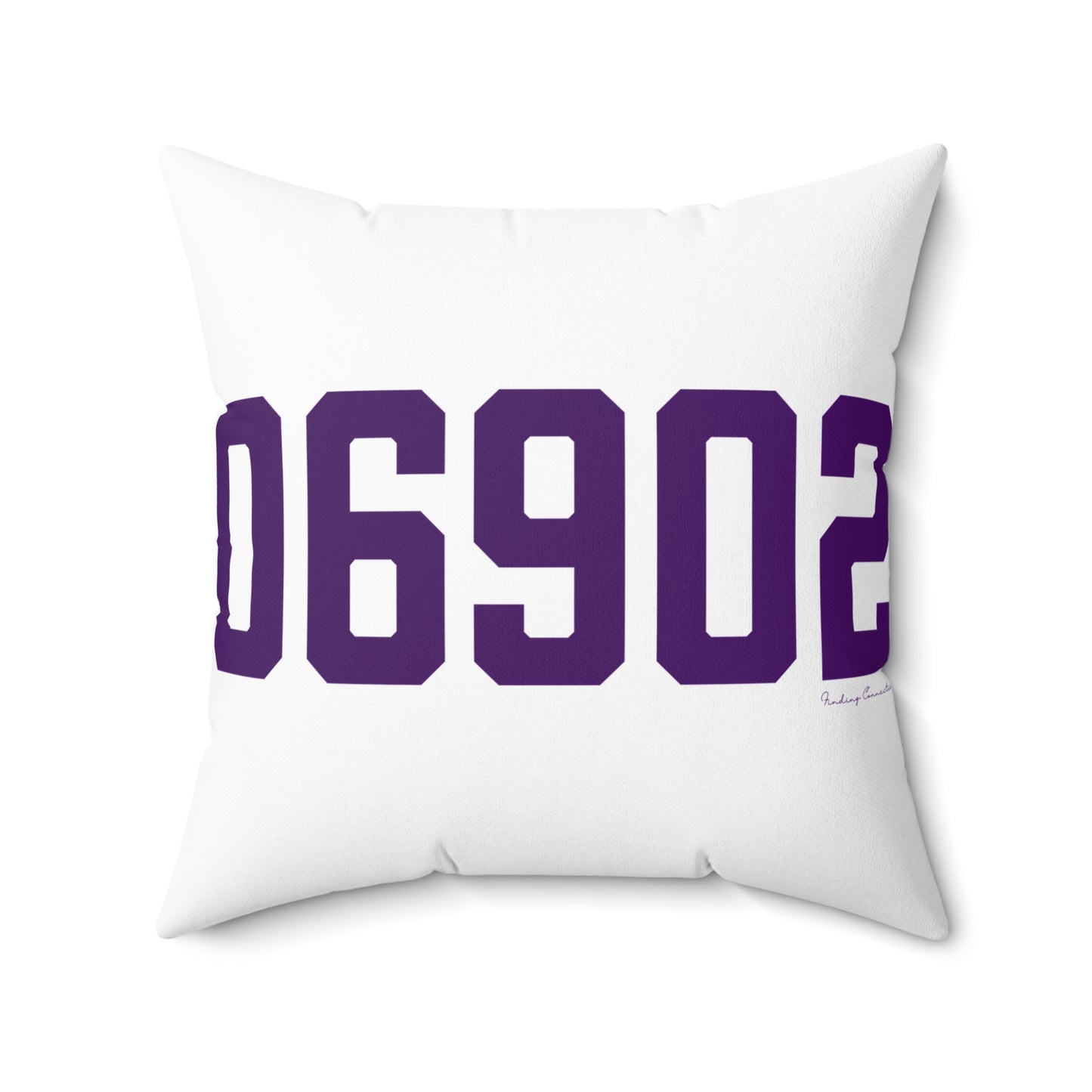 06902 Stamford Connecticut Zip Code Spun Polyester Square Pillow