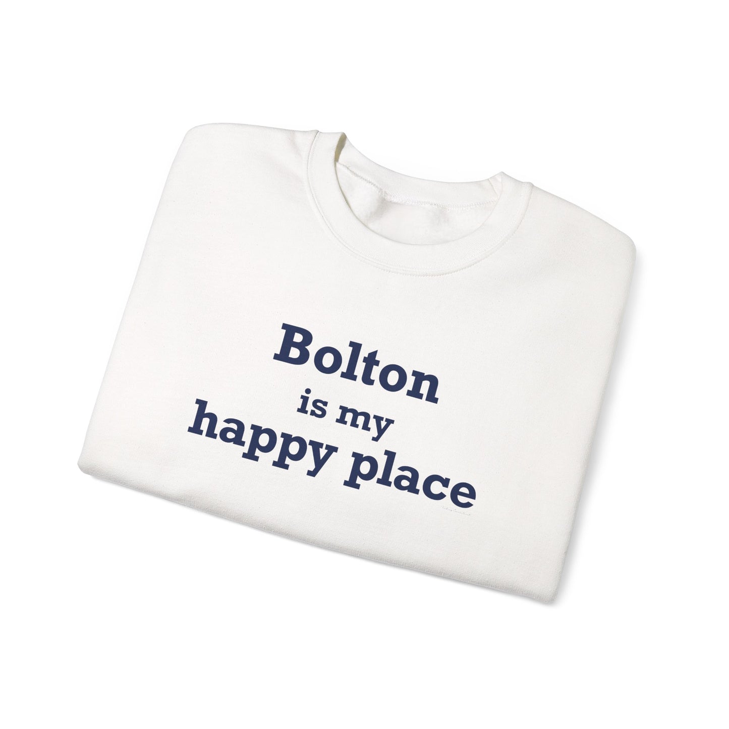 Bolton is My Happy Place Unisex Heavy Blend™ Crewneck Sweatshirt