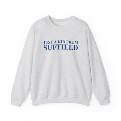 Just a kid from Suffield Unisex Heavy Blend™ Crewneck Sweatshirt