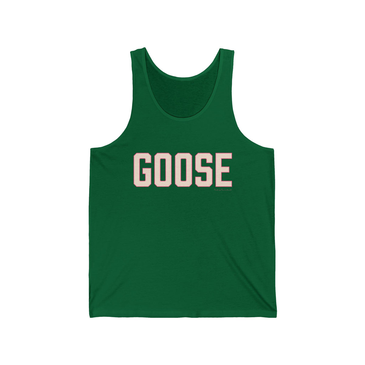 Goose Zip Code - Peach & Pink Unisex Jersey Tank Top