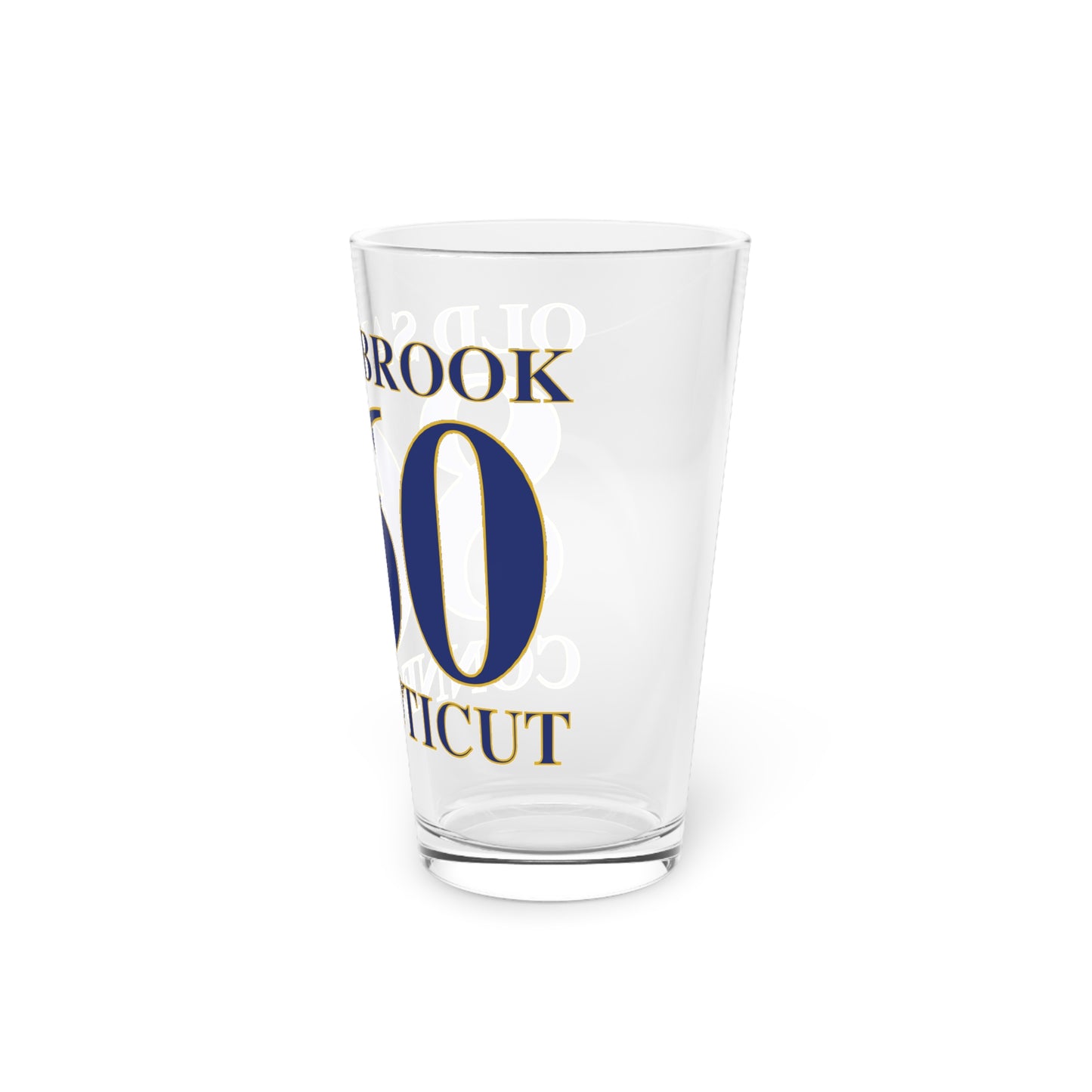 Old Saybrook 860 Connecticut Pint Glass, 16oz