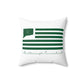 Marlborough Connecticut St. Patrick’s Day Flag Spun Polyester Square Pillow