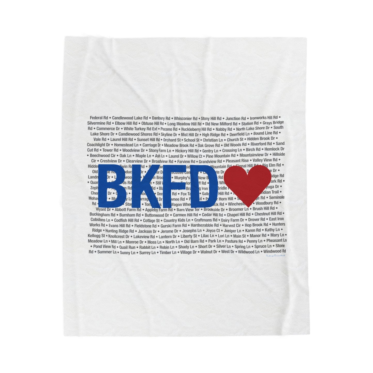 Brookfield Love Velveteen Plush Blanket