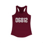 06812 New Fairfield CT Zip Code Women's Ideal Racerback Tank Top