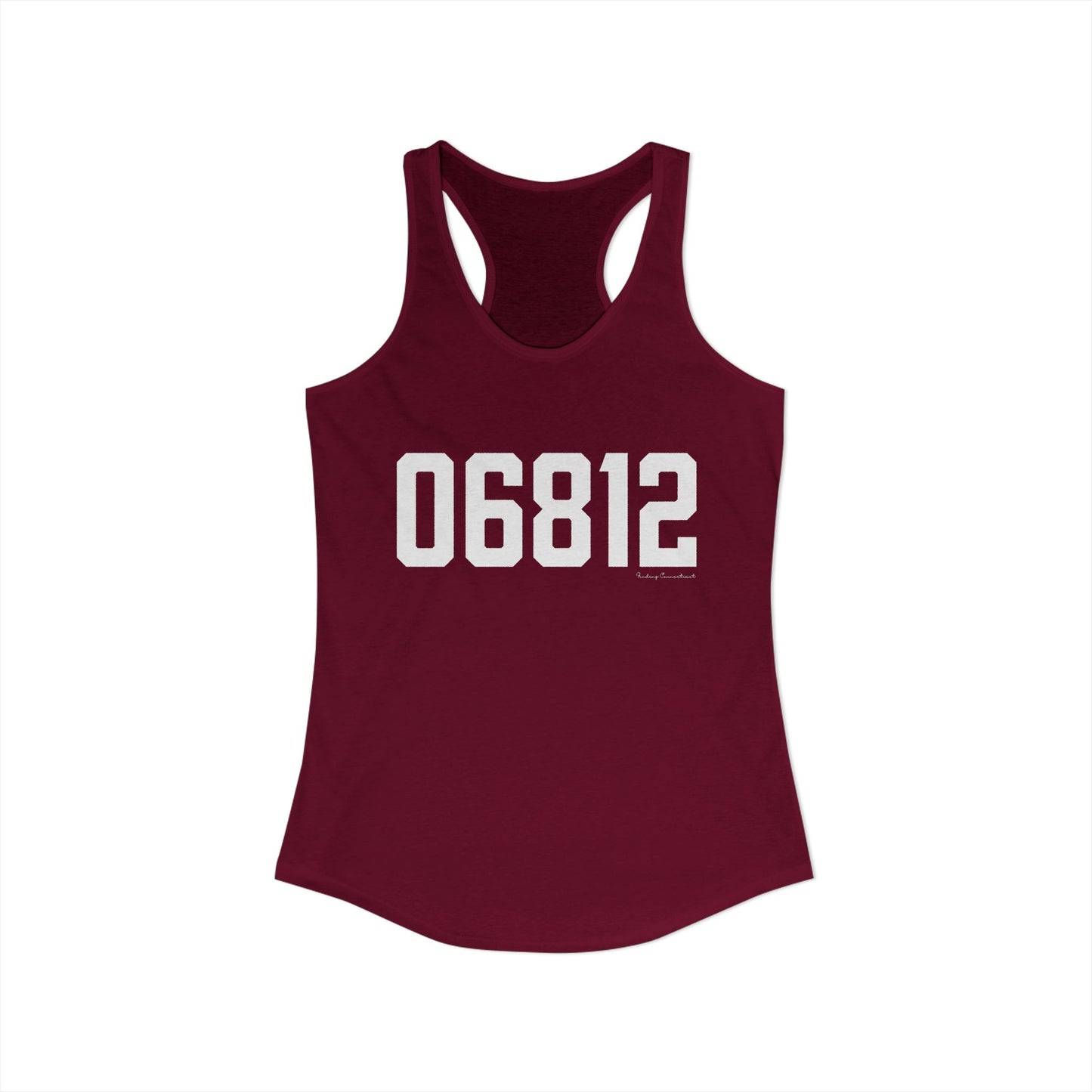 06812 New Fairfield CT Zip Code Women's Ideal Racerback Tank Top