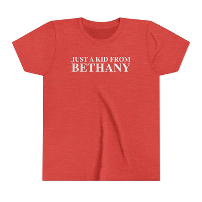 Just a kid from Bethany Youth Short Sleeve T-Shirt