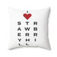 Strawberry Hill Vision Spun Polyester Square Pillow