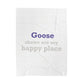 Goose Shows Are My Happy Place  - Gray & Purple Velveteen Plush Blanket