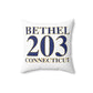 Bethel 203 Connecticut  Spun Polyester Square Pillow