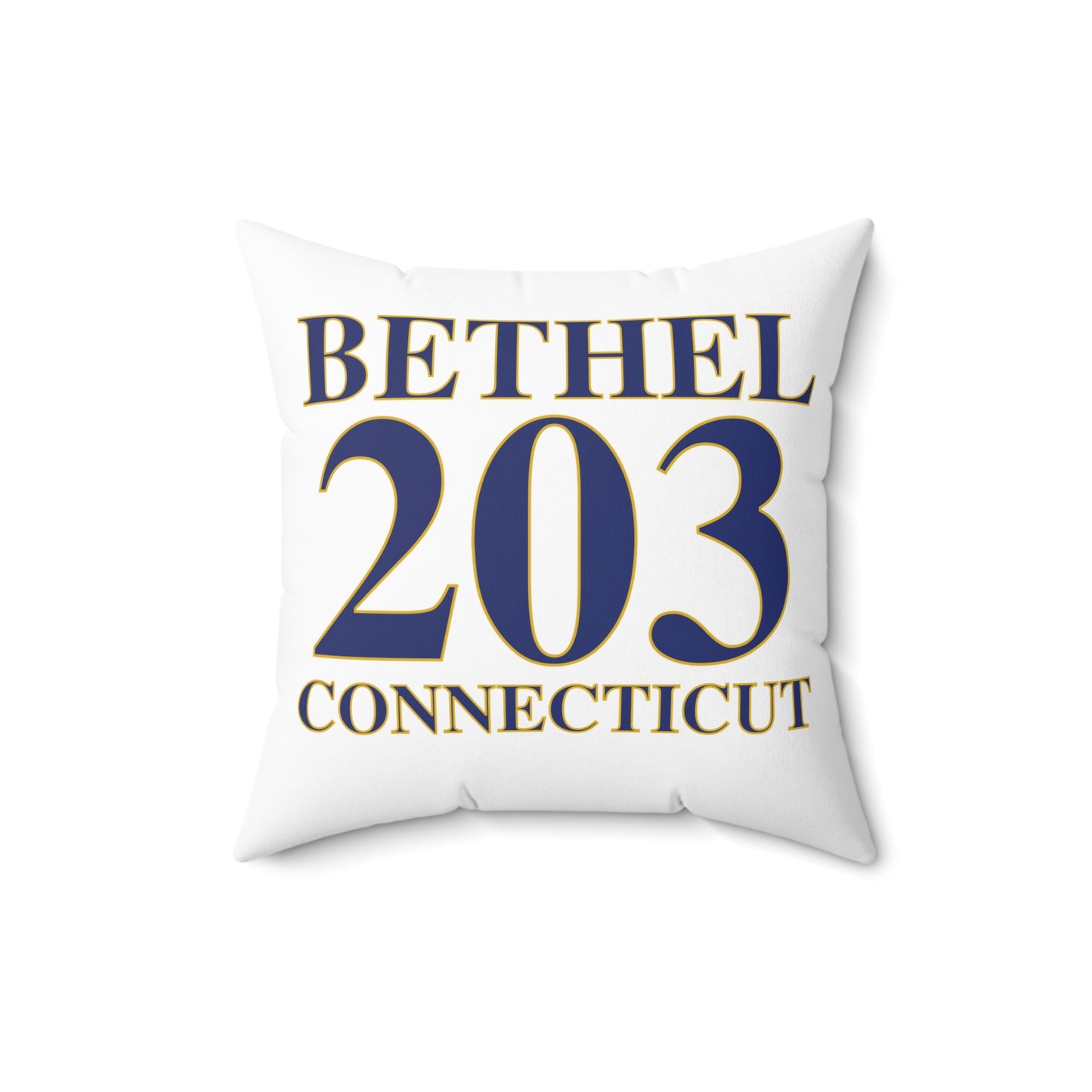 Bethel 203 Connecticut  Spun Polyester Square Pillow