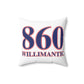 860 Willimantic Red, White & Blue Spun Polyester Square Pillow