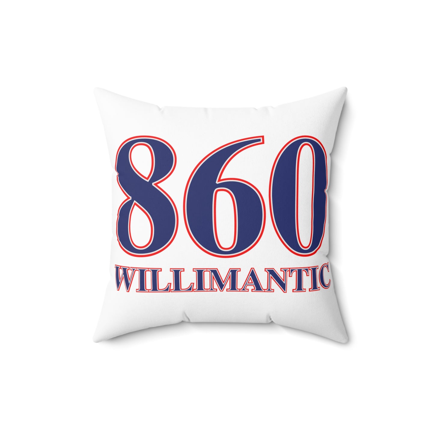 860 Willimantic Red, White & Blue Spun Polyester Square Pillow