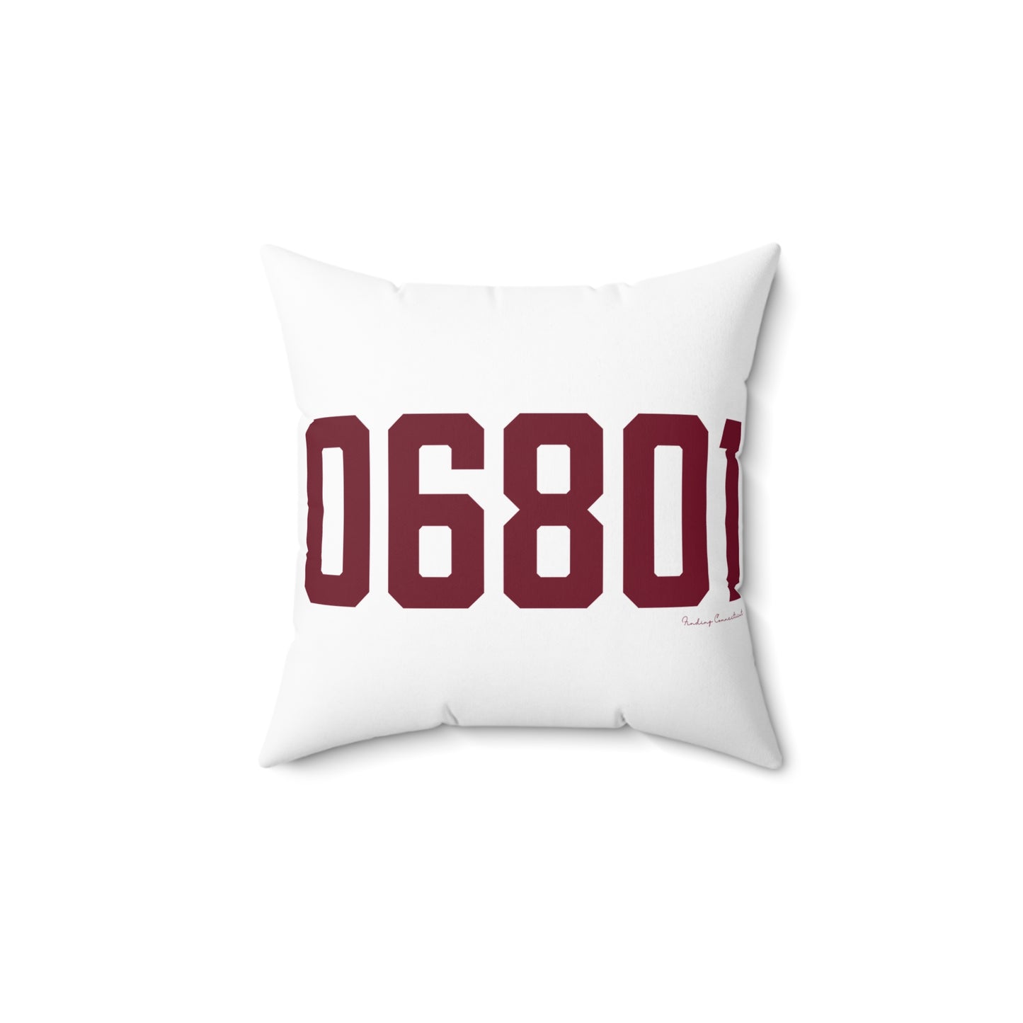 06801 Bethel Connecticut Zip Code Spun Polyester Square Pillow