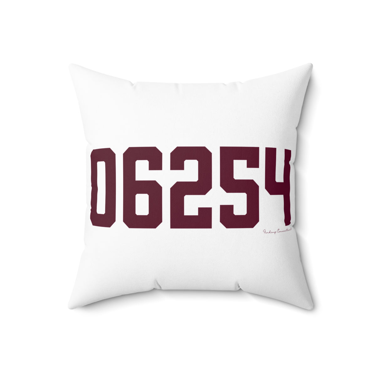 06254 Franklin Connecticut Zip Code Spun Polyester Square Pillow