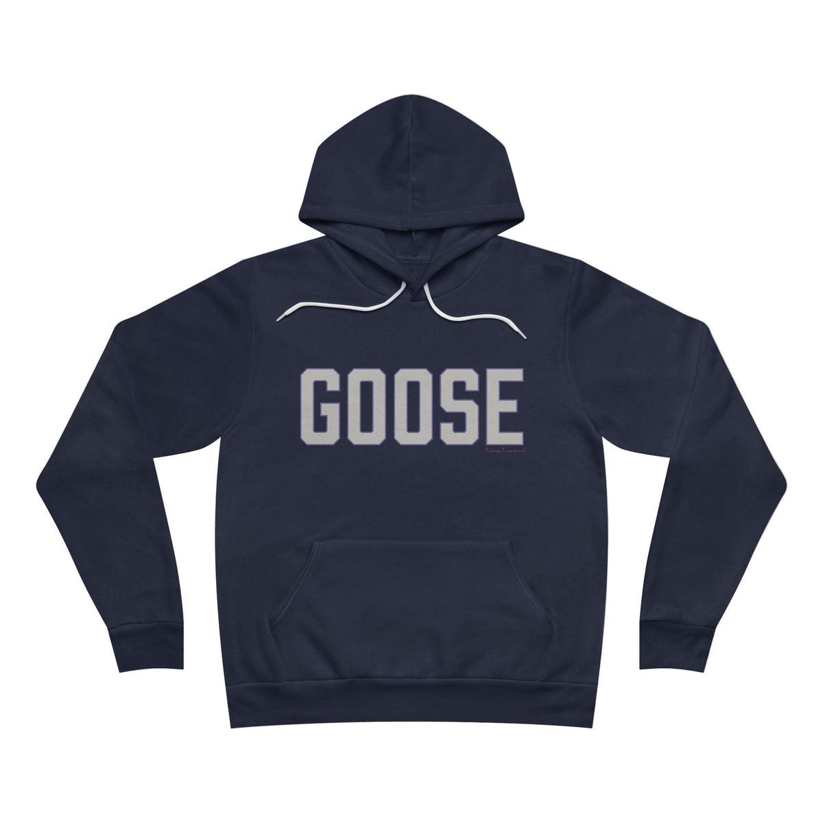 Goose Zip Code - Gray & Purple Unisex Sponge Fleece Pullover Hoodie