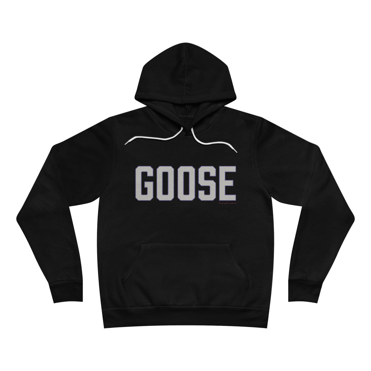 Goose Zip Code - Gray & Purple Unisex Sponge Fleece Pullover Hoodie
