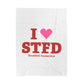 I Heart STFD Velveteen Plush Blanket