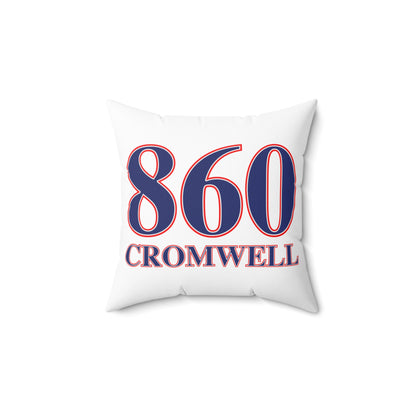 860 Cromwell Red, White & Blue Spun Polyester Square Pillow