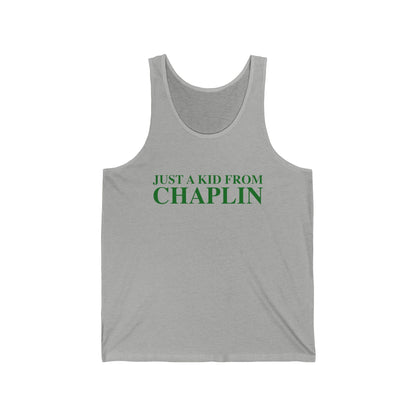 Just a kid from Chaplin Unisex Jersey Tank Top