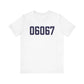 06067 Rocky Hill Connecticut Zip Code Unisex Jersey Short Sleeve T-Shirt