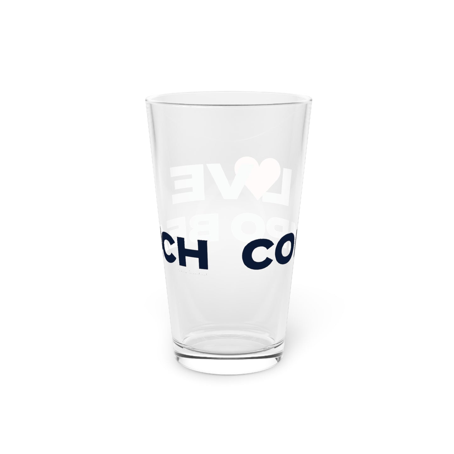 Love Compo Beach Pint Glass, 16oz