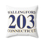 Wallingford 203 Connecticut Polyester Square Pillow