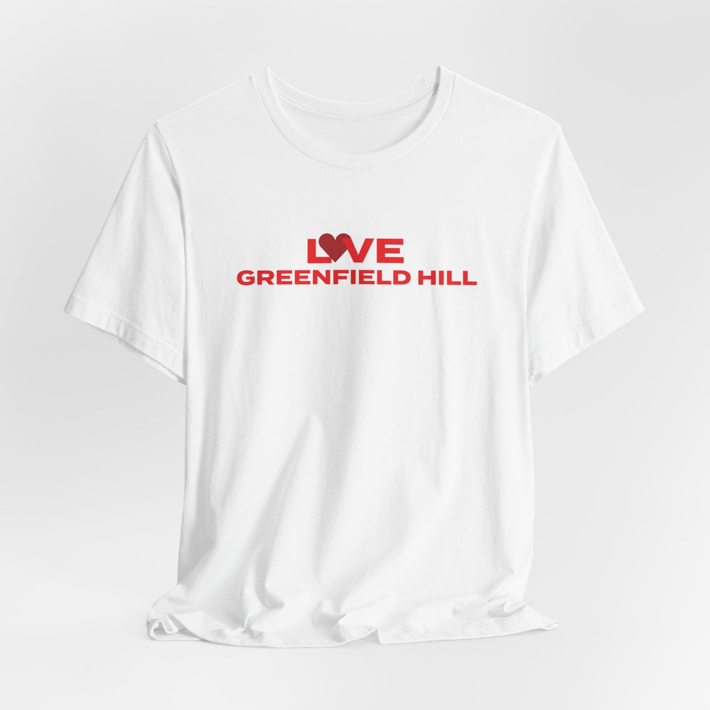Love Greenfield Hill Unisex Jersey Short Sleeve T-Shirt