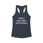 I Really Really Miss South Norwalk Women's Ideal Racerback Tank Top