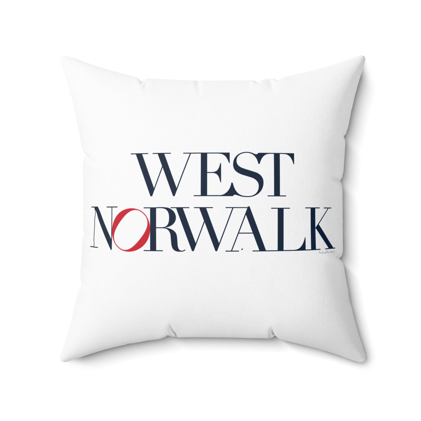 41 Tilt West Norwalk Spun Polyester Square Pillow