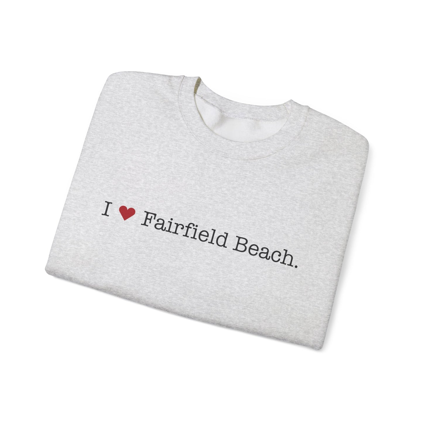 I Heart Fairfield Beach. Unisex Heavy Blend™ Crewneck Sweatshirt