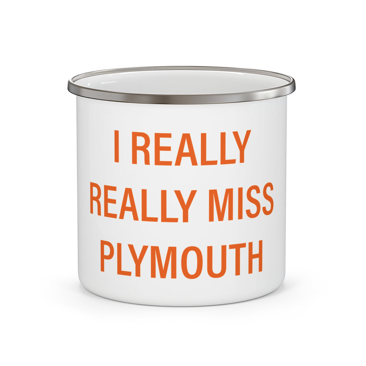 I Really Really Miss Plymouth Enamel Camping Mug