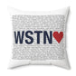 Weston Love Spun Polyester Square Pillow