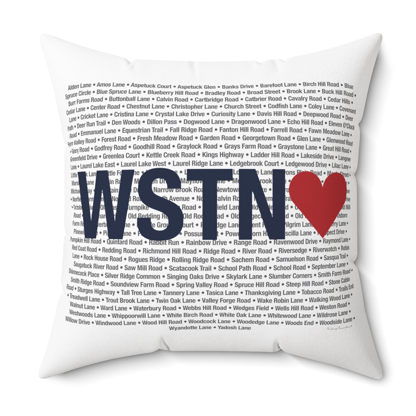 Weston Love Spun Polyester Square Pillow
