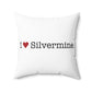 I Heart Silvermine. Spun Polyester Square Pillow