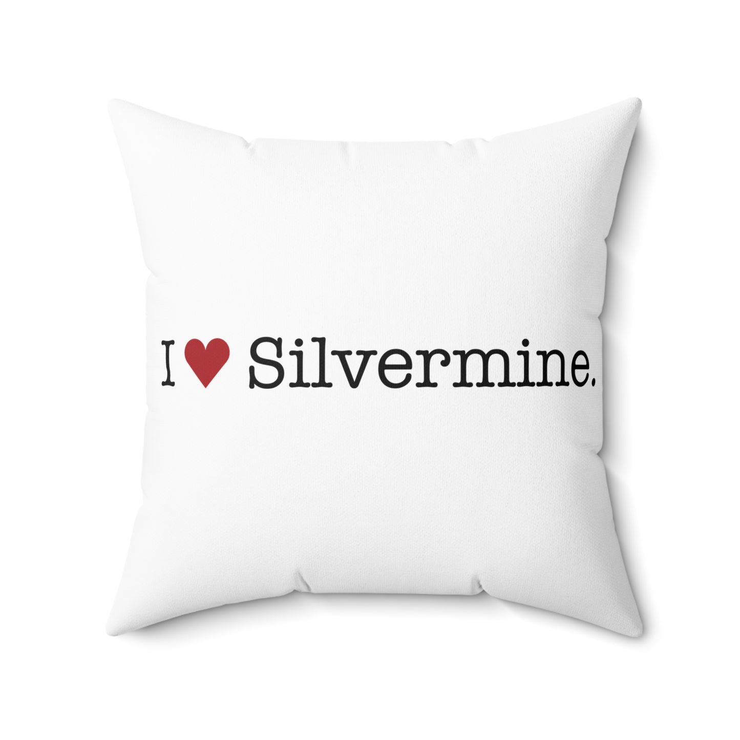 I Heart Silvermine. Spun Polyester Square Pillow
